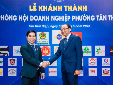 le khanh thanh van phong hoi doanh nghiep phuong tan thoi hiep