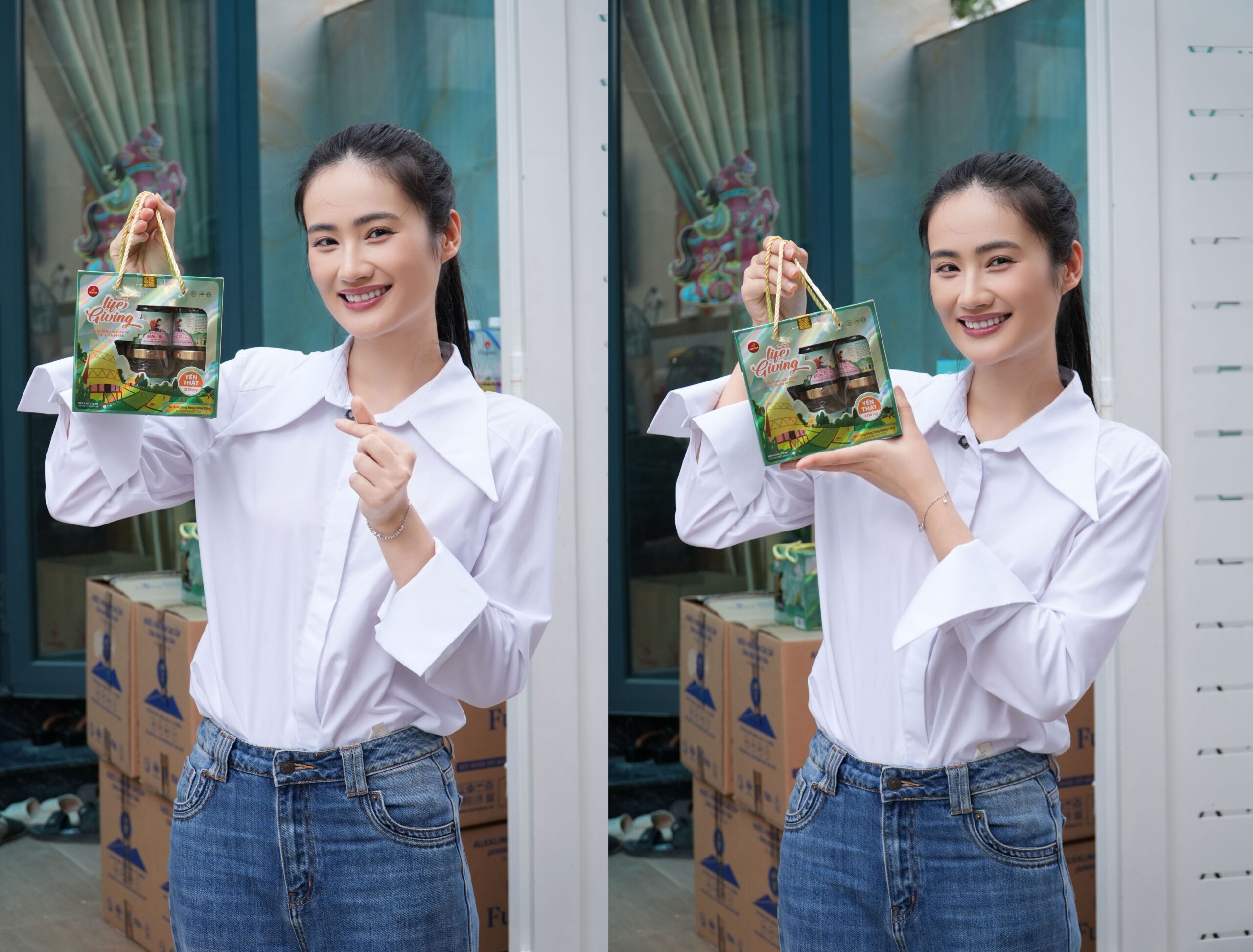 Nụ cười tươi tắn và năng lượng tích cực của Miss World Vietnam 2023 - Hoa Hậu Ý Nhi bên dòng sản phẩm Yến chưng cao cấp bồi bổ sức khoẻ LifeGiving.